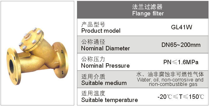 法兰过滤器