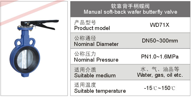 软靠背手柄蝶阀